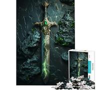 1000 Piece Jigsaw Puzzles for Teenagers Jigsaw Emerald Power Puzzles for Adults Fun Games Wall Art Help The Brain Exercise (Size 50x75cm)