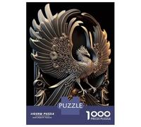 1000 Piece Jigsaw Puzzles for Teenagers Jigsaw Eternal Golden God Phoenix Adult Jigsaw Puzzle Relax Games Wall Art Unique Birthday And Gifts 38x26cm/1000pcs