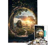 1000 Piece Jigsaw Puzzles for Teenagers Jigsaw Fabled Passage Puzzles for Adults Brain Teaser Game Enhance Memory for Birthday, Chrismas (Size 50x75cm)