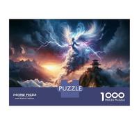 1000 Piece Jigsaw Puzzles for Teenagers Jigsaw Fantasy Artwork Dragon in Clouds Teenager Puzzles Hands-on Game Wall Decoration Unique Birthday And Gifts 38x26cm/1000pcs