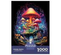 1000 Piece Jigsaw Puzzles for Teenagers Jigsaw Fantasy Mushroom Magic Jigsaw Relaxing Games A Work of Art Unique Birthday And Gifts 70x50cm/1000pcs
