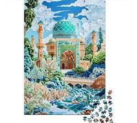 1000 Piece Jigsaw Puzzles for Teenagers Jigsaw Fantasy Palace in Paradise Jigsaw Hands-on Game Hand Speed Race Deal As Gifts for The Whole Family 38x26cm/1000pcs