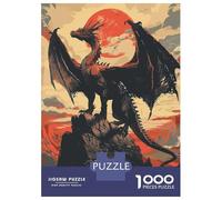 1000 Piece Jigsaw Puzzles for Teenagers Jigsaw Fantasy Retro Dragon Beast Jigsaw Puzzle Brain Teaser Game Home Decoration Deal As Gifts for The Whole Family 70x50cm/1000pcs