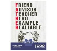 1000 Piece Jigsaw Puzzles for Teenagers Jigsaw Father And Son Army Jigsaw Puzzle Anti-Stress Toys Wall Decoration for Birthday, Chrismas 52x38cm/1000pcs