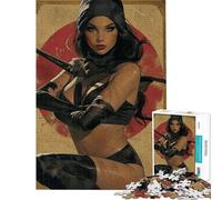 1000 Piece Jigsaw Puzzles for Teenagers Jigsaw Female Ninja Puzzles for Adults Brain Teaser Game Enhance Memory for Birthday, Chrismas (Size 38x26cm)