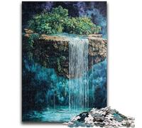 1000 Piece Jigsaw Puzzles for Teenagers Jigsaw Floating Waterfall Oasis For Family Fun Impossible Game Gifts for Women Men 50x75cm