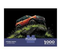 1000 Piece Jigsaw Puzzles for Teenagers Jigsaw Ford Bronco SUV Off-Road Adventure Jigsaw Hands-on Game Hand Speed Race Deal As Gifts for The Whole Family 52x38cm/1000pcs