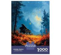 1000 Piece Jigsaw Puzzles for Teenagers Jigsaw Forest Piano Nature Jigsaw Relaxing Games A Work of Art Unique Birthday And Gifts 52x38cm/1000pcs