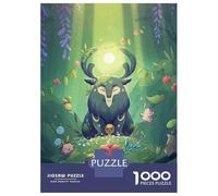1000 Piece Jigsaw Puzzles for Teenagers Jigsaw Forest Spirit And Plant Creatures Jigsaw for Adults Hands-on Game But Fun And Humorous Help The Brain Exercise 38x26cm/1000pcs