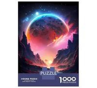 1000 Piece Jigsaw Puzzles for Teenagers Jigsaw Galactic Eden Landscape Jigsaw Puzzle Fun Games Difficult Challenge Help The Brain Exercise 38x26cm/1000pcs
