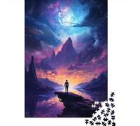 1000 Piece Jigsaw Puzzles for Teenagers Jigsaw Galactic Reflections A Cosmic Journey Puzzle for Adults Relax Games Home Decoration Stress Reduction Gifts 52x38cm/1000pcs