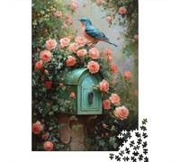 1000 Piece Jigsaw Puzzles for Teenagers Jigsaw Garden Mailbox with Bird Jigsaw Hands-on Game Hand Speed Race Deal As Gifts for The Whole Family 38x26cm/1000pcs