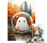 1000 Piece Jigsaw Puzzles for Teenagers Jigsaw Ghost in Autumn Forest Teenager Puzzles Hands-on Game Difficult Hard Help The Brain Exercise (Size 75x50cm)