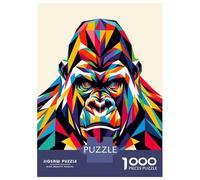 1000 Piece Jigsaw Puzzles for Teenagers Jigsaw Gorilla Wpap Pop Art Puzzles for Adults Anti-Stress Toys Presents for Women for Birthday, Chrismas 70x50cm/1000pcs