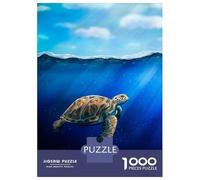 1000 Piece Jigsaw Puzzles for Teenagers Jigsaw Green Sea Turtle Jigsaw for Adults Hands-on Game But Fun And Humorous Help The Brain Exercise 52x38cm/1000pcs
