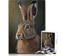 1000 Piece Jigsaw Puzzles for Teenagers Jigsaw Hare AI Generative Beautiful Design Game Difficult Hard Art Work Gift Size 38x52cm