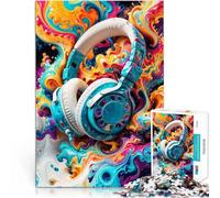 1000 Piece Jigsaw Puzzles for teenagers Jigsaw Headphone Dream Familienspaß mit vollständig ineinander greifenden, zufällig geformten Teilen52x38cm