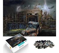 1000 Piece Jigsaw Puzzles for teenagers Jigsaw Horror Storm Apocalypse Familienaktivität tolles Geschenk52x38cm