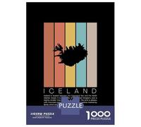 1000 Piece Jigsaw Puzzles for Teenagers Jigsaw Iceland Map Adult Puzzles Relax Games Presents for Women Help The Brain Exercise 70x50cm/1000pcs