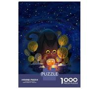 1000 Piece Jigsaw Puzzles for Teenagers Jigsaw Illuminated Forest Teenager Puzzles Toy Wall Decor Home Decoration Stress Reduction Gifts 38x26cm/1000pcs