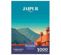 1000 Piece Jigsaw Puzzles for Teenagers Jigsaw Jaipur, India Travel Jigsaw Puzzle Brain Teaser Game Home Decoration Deal As Gifts for The Whole Family 52x38cm/1000pcs
