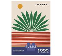 1000 Piece Jigsaw Puzzles for Teenagers Jigsaw Jamaica Palm Sunset Jigsaw for Adults Hands-on Game But Fun And Humorous Help The Brain Exercise 52x38cm/1000pcs