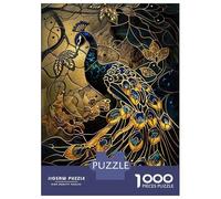 1000 Piece Jigsaw Puzzles for Teenagers Jigsaw Kintsugi Peacock Jigsaw Relaxing Games A Work of Art Unique Birthday And Gifts 52x38cm/1000pcs
