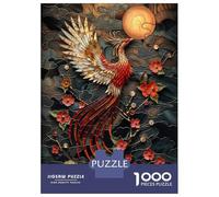 1000 Piece Jigsaw Puzzles for Teenagers Jigsaw Kintsugi Phoenix Jigsaw Relaxing Games A Work of Art Unique Birthday And Gifts 52x38cm/1000pcs