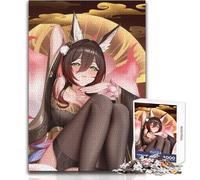 1000 Piece Jigsaw Puzzles for Teenagers Jigsaw Kitsune Girl in Kimono Beautiful Design Game Difficult Hard Art Work Gift Size 50x75cm