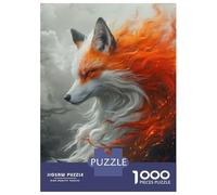 1000 Piece Jigsaw Puzzles for Teenagers Jigsaw Kitsune Red Fox Jigsaw Puzzle Brain Teaser Game Home Decoration Deal As Gifts for The Whole Family 70x50cm/1000pcs