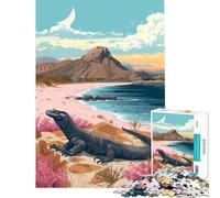1000 Piece Jigsaw Puzzles for Teenagers Jigsaw Komodo Dragon Fun at Home Activities, Tough Challenge Hands-on Game for And 14 Years And over (38x26cm)