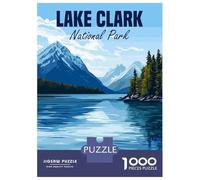 1000 Piece Jigsaw Puzzles for Teenagers Jigsaw Lake Clark National Park Jigsaw Puzzle Brain Teaser Game Home Decoration Deal As Gifts for The Whole Family 52x38cm/1000pcs