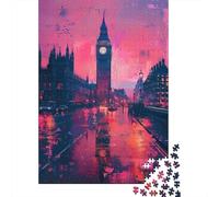1000 Piece Jigsaw Puzzles for Teenagers Jigsaw London Night Lights Reflection-1 Puzzle for Adults DIY Toys But Fun And Humorous for Birthday, Chrismas 52x38cm/1000pcs