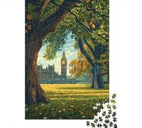 1000 Piece Jigsaw Puzzles for Teenagers Jigsaw London's Big Ben from A Park Jigsaw Hands-on Game Hand Speed Race Deal As Gifts for The Whole Family 70x50cm/1000pcs
