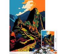 1000 Piece Jigsaw Puzzles for Teenagers Jigsaw Machu Picchu Peru Colors Toy Wall Decor Birthday Gift Hands-on Game Artists Collection, Fine Art Size 38x52cm