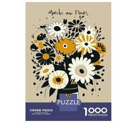 1000 Piece Jigsaw Puzzles for Teenagers Jigsaw March Aux Fleurs Paris Jigsaw Puzzle Brain Teaser Game Home Decoration Deal As Gifts for The Whole Family 38x26cm/1000pcs