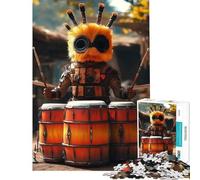 1000 Piece Jigsaw Puzzles for Teenagers Jigsaw Masked Drummer Practical Game Challenging Game Toys Birthday Gifts Home Decoration (Size 38x26cm)