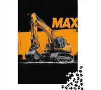 1000 Piece Jigsaw Puzzles for Teenagers Jigsaw Max Power Excavator T-Shirt Adult Puzzles Relax Games Presents for Women Help The Brain Exercise 52x38cm/1000pcs