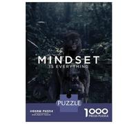 1000 Piece Jigsaw Puzzles for Teenagers Jigsaw Mindset Black Panther Adult Puzzles Toy Wall Decor Presents for Women Unique Birthday And Gifts 38x26cm/1000pcs
