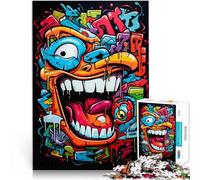 1000 Piece Jigsaw Puzzles for teenagers Jigsaw Modern Graffiti Wall Art Challenging Game and Family Play 50x75cm Good Gift for 14+