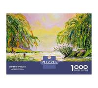 1000 Piece Jigsaw Puzzles for Teenagers Jigsaw Morning on A Summer Pond Jigsaw Puzzle Brain Teaser Game Home Decoration Deal As Gifts for The Whole Family 52x38cm/1000pcs