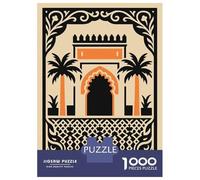 1000 Piece Jigsaw Puzzles for Teenagers Jigsaw Moroccan Architecture Illustration Jigsaw for Adults Hands-on Game But Fun And Humorous Help The Brain Exercise 38x26cm/1000pcs