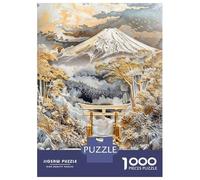 1000 Piece Jigsaw Puzzles for Teenagers Jigsaw Mount Fujis Golden Gateway Adult Puzzles Toy Wall Decor Presents for Women Unique Birthday And Gifts 52x38cm/1000pcs