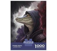 1000 Piece Jigsaw Puzzles for Teenagers Jigsaw Mysterious Alligator Wizard Jigsaw Puzzle Brain Teaser Game Home Decoration Deal As Gifts for The Whole Family 38x26cm/1000pcs
