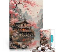 1000 Piece Jigsaw Puzzles for teenagers Jigsaw Nature Japanese house Familienspaß Die Liebe zwischen Paaren stärken75x50cm