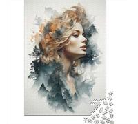 1000 Piece Jigsaw Puzzles for Teenagers Jigsaw Nature's Whisper Artistic Forest Portrait Puzzle for Adults Relax Games Home Decoration Stress Reduction Gifts 52x38cm/1000pcs