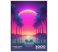 1000 Piece Jigsaw Puzzles for Teenagers Jigsaw Neon Horizon Elegance Puzzles for Adults Toy Wall Decor Stress Reliever Unique Birthday And Gifts 52x38cm/1000pcs