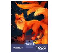 1000 Piece Jigsaw Puzzles for Teenagers Jigsaw Nine-tailed Fox Digital Art Jigsaw Puzzle Anti-Stress Toys Wall Decoration for Birthday, Chrismas 70x50cm/1000pcs