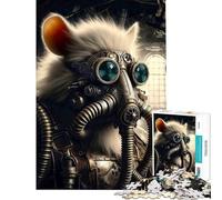 1000 Piece Jigsaw Puzzles for Teenagers Jigsaw Nuclear Rat Difficult And Challenge A Work of Art Fun Games Suitable for People Aged 14 And Above (38X26CM)