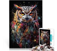 1000 Piece Jigsaw Puzzles for teenagers Jigsaw Owl painting Denkspiel denn eignet sich ideal als Geschenk für die ganze Familie75x50cm